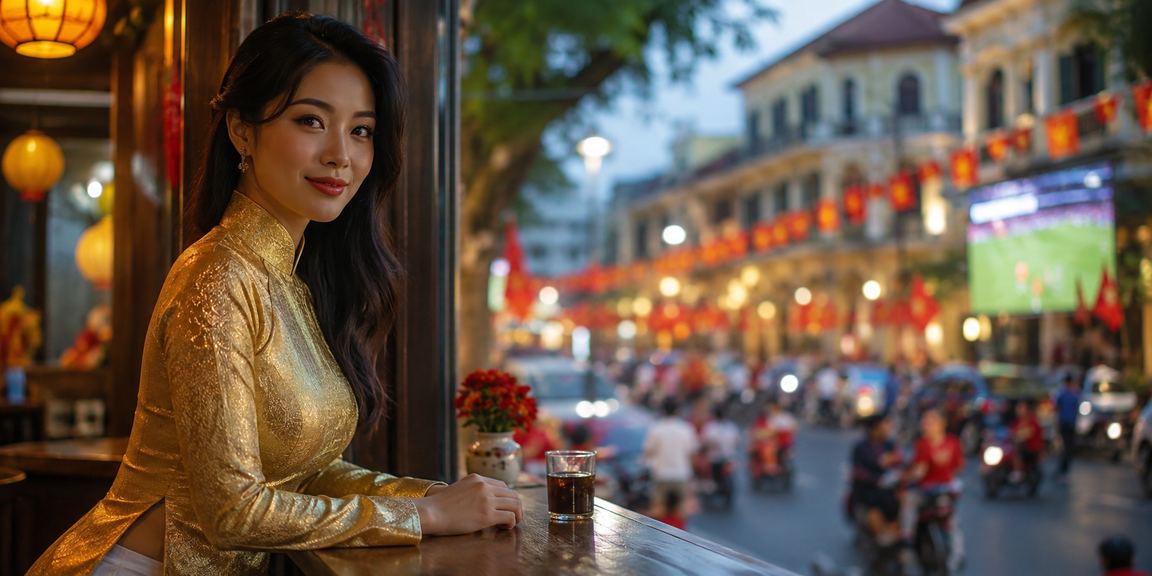Người hâm mộ bóng đá tại Hà Nội theo dõi trận đấu trong bầu không khí lễ hội vui tươi và lành mạnh