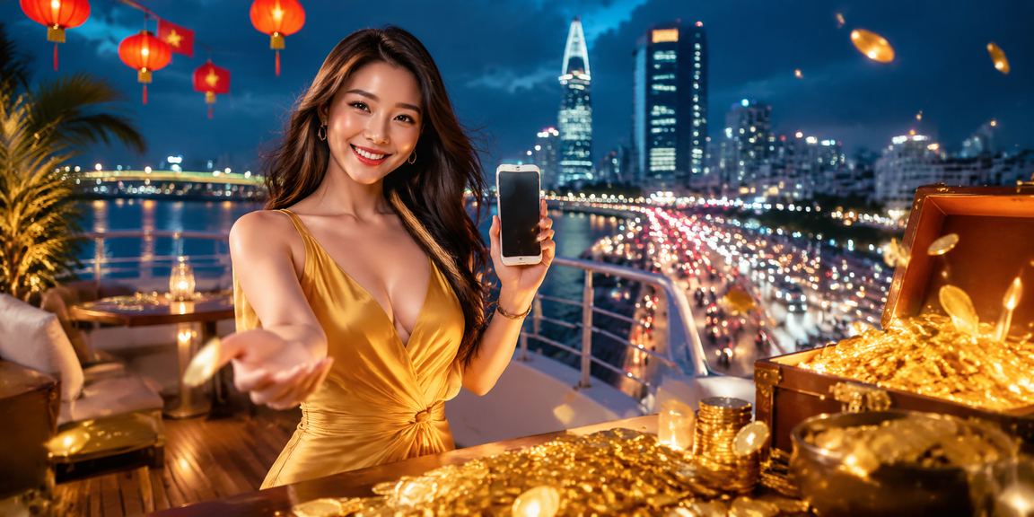 Người dùng tại TP. Hồ Chí Minh cài đặt ứng dụng casino trên điện thoại Android trong không khí lễ hội